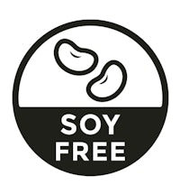 soy free logo on a white background